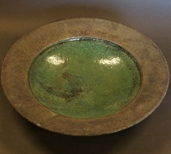 Dorte Visby keramik, stentøj dyb tallerken 'Havskum'