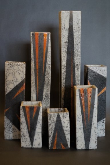 Firkant vase 'Havtorn' 