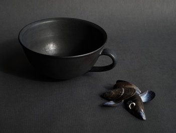 Dorte Visby keramik, tekop stentøj 'Bølge'